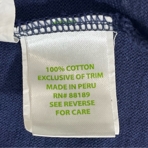 Lilly Pulitzer Tidewater Tunic Dress 3/4 Sleeves Nautical Navy Sz XS - Picture 16 of 16